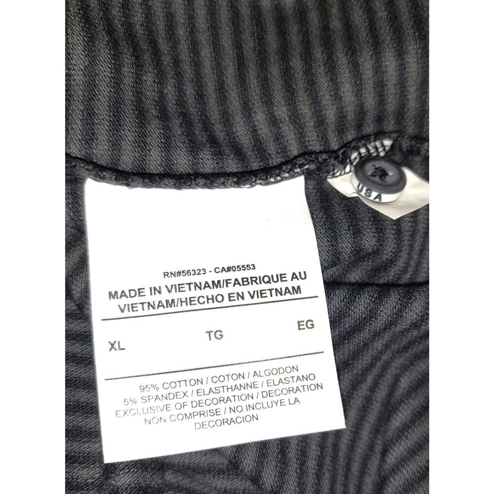 NIKE Team USA Polo Women's XL Collared Black Gray Striped Short Sleeve Buttons - Picture 9 of 16